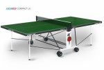 Теннисный стол для помещения Compact LX green усовершенствованная модель стола 6042-3 s-dostavka - магазин СпортДоставка. Спортивные товары интернет магазин в Пушкино 