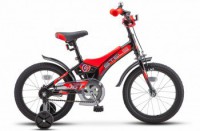 Детский велосипед Stels Jet 16" Z010 черный красный - магазин СпортДоставка. Спортивные товары интернет магазин в Пушкино 