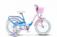 Детский велосипед Stels Pilot-190 16" V030 Белый розовый голубой - магазин СпортДоставка. Спортивные товары интернет магазин в Пушкино 