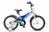 Детский велосипед Stels Jet 16" Z010 синий белый - магазин СпортДоставка. Спортивные товары интернет магазин в Пушкино 