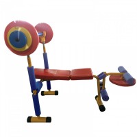 Силовой тренажер детский скамья для жима DFC VT-2400 для детей дошкольного возраста s-dostavka - магазин СпортДоставка. Спортивные товары интернет магазин в Пушкино 