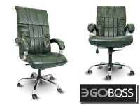 Офисное массажное кресло EGO BOSS EG1001 Малахит в комплектации ELITE натуральная кожа - магазин СпортДоставка. Спортивные товары интернет магазин в Пушкино 